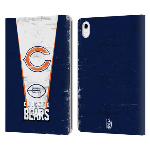NFL Chicago Bears Logo Art Banner Leather Book Wallet Case Cover For Apple iPad Air 11 2020/2022/2024/2025/2026