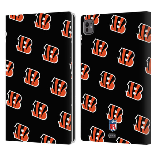 NFL Cincinnati Bengals Artwork Patterns Leather Book Wallet Case Cover For Apple iPad Pro 11 M4/M5 2024/2025