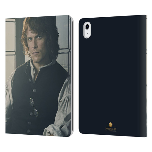 Outlander Characters Jamie Fraser Leather Book Wallet Case Cover For Apple iPad Air 11 2020/2022/2024/2025