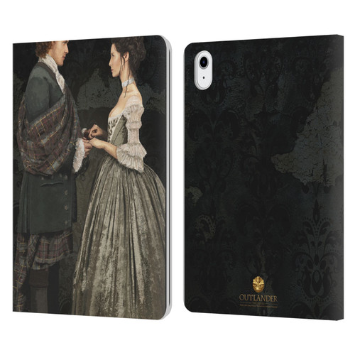 Outlander Portraits Claire & Jamie Painting Leather Book Wallet Case Cover For Apple iPad Air 11 2020/2022/2024/2025
