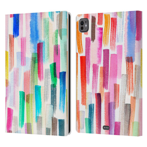 Ninola Colorful Brushstrokes Multi Leather Book Wallet Case Cover For Apple iPad Pro 11 M4/M5 2024/2025