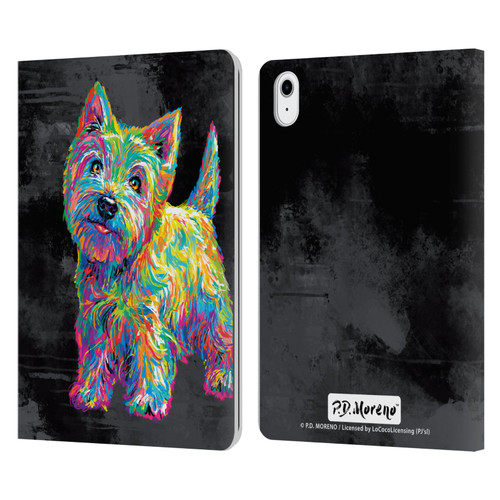 P.D. Moreno Animals II Marvin The Westie Dog Leather Book Wallet Case Cover For Apple iPad Air 11 2020/2022/2024/2025