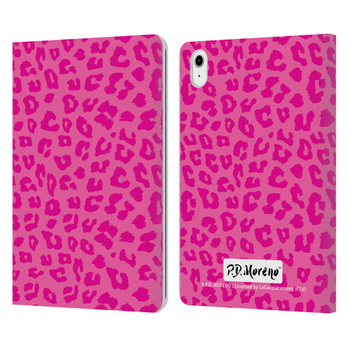 P.D. Moreno Patterns Pink Leopard Leather Book Wallet Case Cover For Apple iPad Air 11 2020/2022/2024/2025