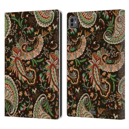 Ninola Mix Patterns Woodland Paisley Leather Book Wallet Case Cover For Apple iPad Pro 11 M4/M5 2024/2025