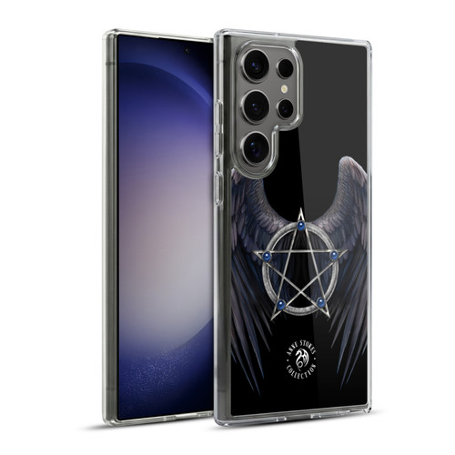 Anne Stokes Raven Winged Pentagram Soft Gel Case for Samsung Galaxy S23 Ultra 5G & MagSafe