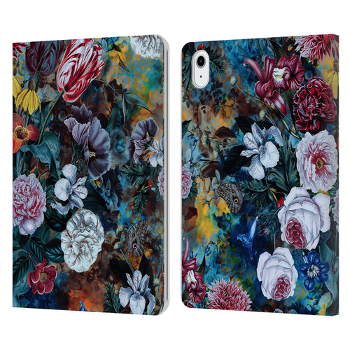 Riza Peker Florals Full Bloom Leather Book Wallet Case Cover For Apple iPad Air 11 2020/2022/2024/2025