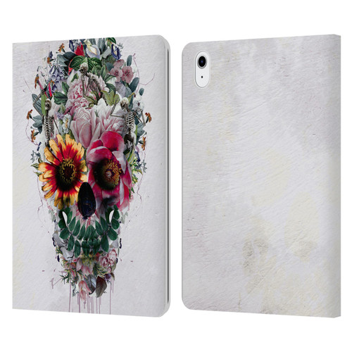 Riza Peker Skulls 6 Sugar Leather Book Wallet Case Cover For Apple iPad Air 11 2020/2022/2024/2025