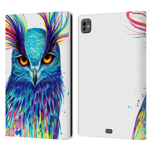 Pixie Cold Animals Into The Blue Leather Book Wallet Case Cover For Apple iPad Pro 11 M4/M5 2024/2025