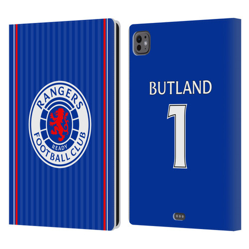 Rangers FC 2023/24 Players Home Kit Jack Butland Leather Book Wallet Case Cover For Apple iPad Pro 11 M4/M5 2024/2025