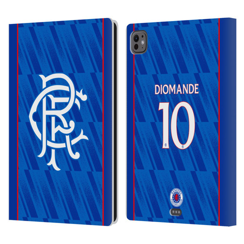 Rangers FC 2024/25 Players Home Kit Mohamed Diomande Leather Book Wallet Case Cover For Apple iPad Pro 11 M4/M5 2024/2025
