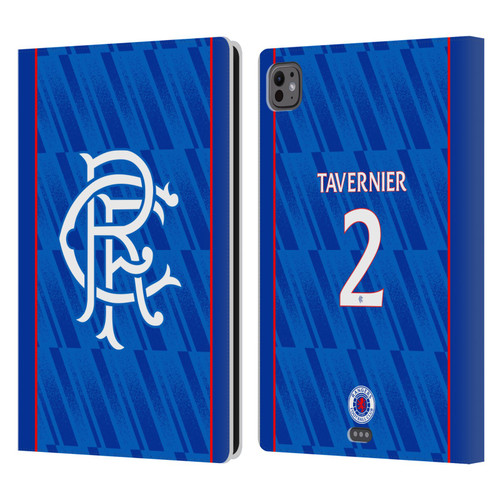 Rangers FC 2024/25 Players Home Kit James Tavernier Leather Book Wallet Case Cover For Apple iPad Pro 11 M4/M5 2024/2025