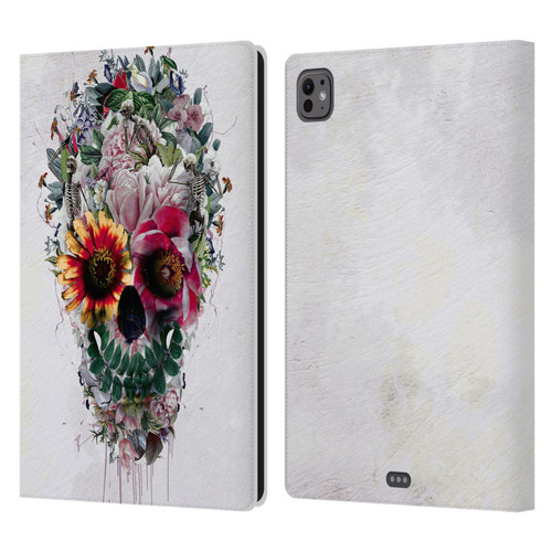 Riza Peker Skulls 6 Sugar Leather Book Wallet Case Cover For Apple iPad Pro 11 M4/M5 2024/2025