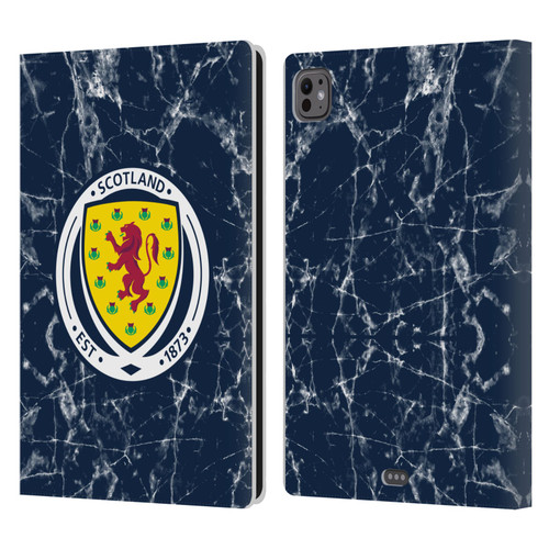 Scotland National Football Team Logo 2 Marble Leather Book Wallet Case Cover For Apple iPad Pro 11 M4/M5 2024/2025