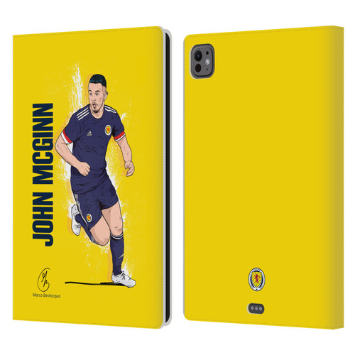 Scotland National Football Team Players John McGinn Leather Book Wallet Case Cover For Apple iPad Pro 11 M4/M5 2024/2025