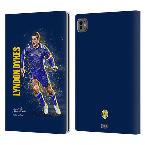 Scotland National Football Team Players Lyndon Dykes Leather Book Wallet Case Cover For Apple iPad Pro 11 M4/M5 2024/2025