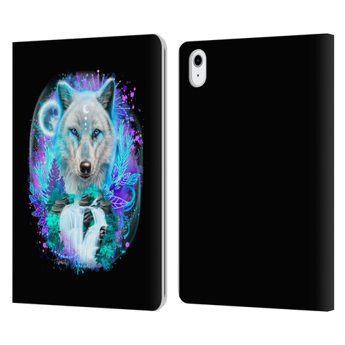 Sheena Pike Animals Winter Wolf Spirit & Waterfall Leather Book Wallet Case Cover For Apple iPad Air 11 2020/2022/2024/2025
