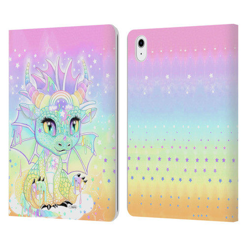 Sheena Pike Dragons Sweet Pastel Lil Dragonz Leather Book Wallet Case Cover For Apple iPad Air 11 2020/2022/2024/2025