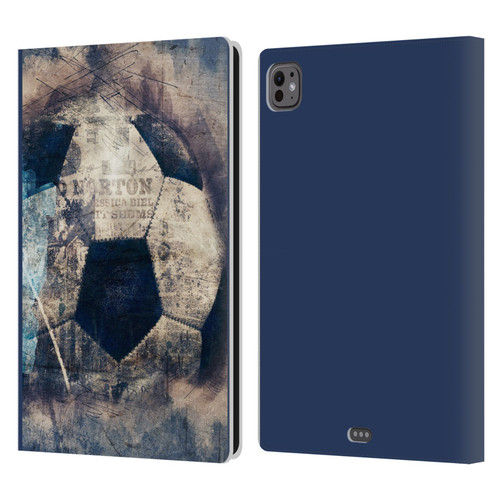 Simone Gatterwe Vintage And Steampunk Grunge Soccer Leather Book Wallet Case Cover For Apple iPad Pro 11 M4/M5 2024/2025