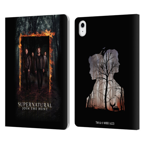 Supernatural Key Art Sam, Dean, Castiel & Crowley Leather Book Wallet Case Cover For Apple iPad Air 11 2020/2022/2024/2025