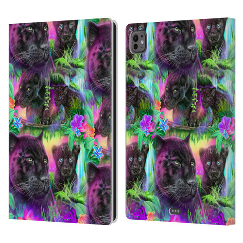 Sheena Pike Big Cats Daydream Panthers Leather Book Wallet Case Cover For Apple iPad Pro 11 M4/M5 2024/2025