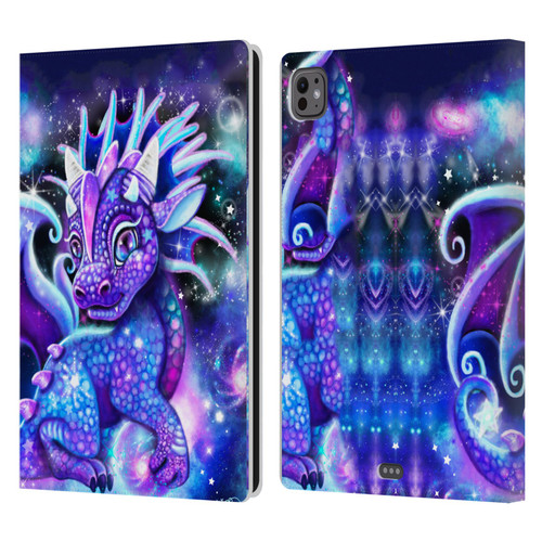 Sheena Pike Dragons Galaxy Lil Dragonz Leather Book Wallet Case Cover For Apple iPad Pro 11 M4/M5 2024/2025