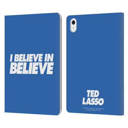 Ted Lasso Season 1 Graphics I Believe In Believe Leather Book Wallet Case Cover For Apple iPad Air 11 2020/2022/2024/2025