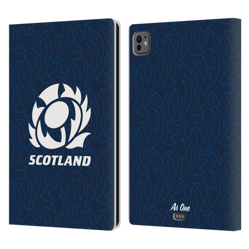 Scotland Rugby Graphics Pattern Leather Book Wallet Case Cover For Apple iPad Pro 11 M4/M5 2024/2025