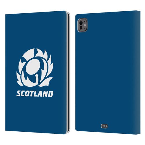 Scotland Rugby Logo 2 Plain Leather Book Wallet Case Cover For Apple iPad Pro 11 M4/M5 2024/2025