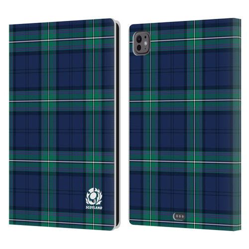 Scotland Rugby Logo 2 Tartans Leather Book Wallet Case Cover For Apple iPad Pro 11 M4/M5 2024/2025