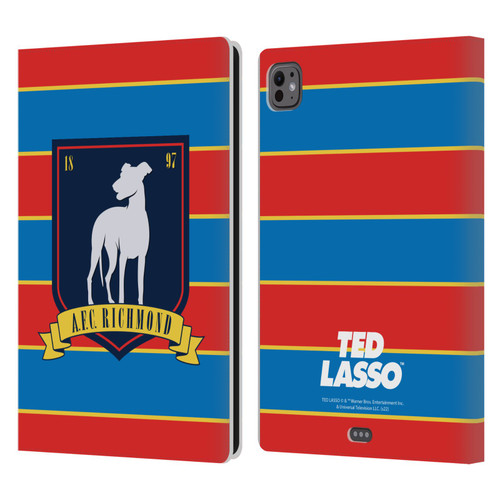 Ted Lasso Season 1 Graphics A.F.C Richmond Stripes Leather Book Wallet Case Cover For Apple iPad Pro 11 M4/M5 2024/2025