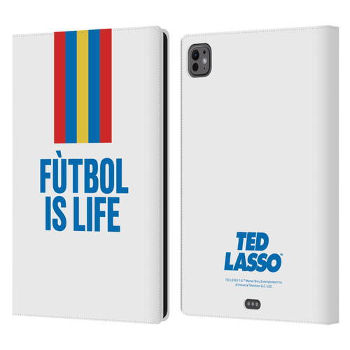 Ted Lasso Season 1 Graphics Futbol Is Life Leather Book Wallet Case Cover For Apple iPad Pro 11 M4/M5 2024/2025