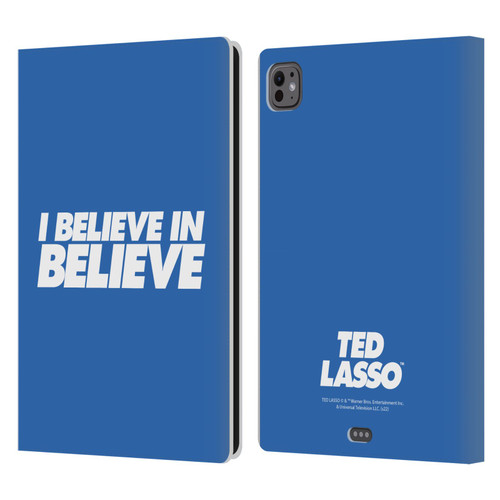 Ted Lasso Season 1 Graphics I Believe In Believe Leather Book Wallet Case Cover For Apple iPad Pro 11 M4/M5 2024/2025