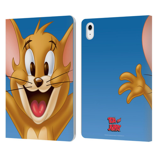 Tom and Jerry Full Face Jerry Leather Book Wallet Case Cover For Apple iPad Air 11 2020/2022/2024/2025