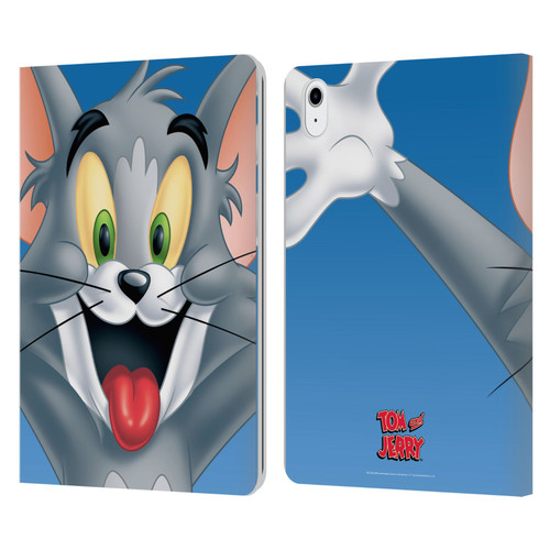 Tom and Jerry Full Face Tom Leather Book Wallet Case Cover For Apple iPad Air 11 2020/2022/2024/2025