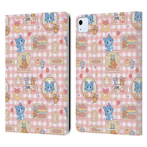 Tom and Jerry Gokko Graphics Baking Pattern Leather Book Wallet Case Cover For Apple iPad Air 11 2020/2022/2024/2025