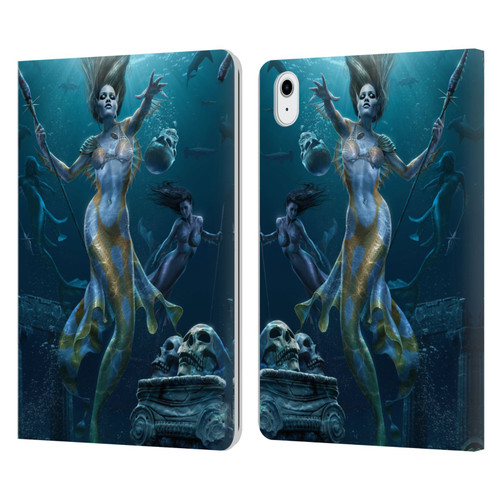 Tom Wood Fantasy Mermaid Hunt Leather Book Wallet Case Cover For Apple iPad Air 11 2020/2022/2024/2025/2026