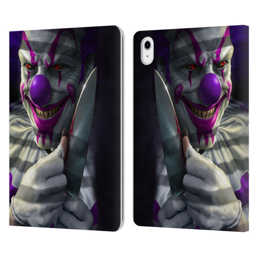 Tom Wood Horror Mischief The Clown Leather Book Wallet Case Cover For Apple iPad Air 11 2020/2022/2024/2025/2026
