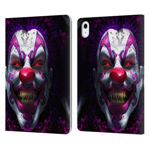 Tom Wood Horror Keep Smiling Clown Leather Book Wallet Case Cover For Apple iPad Air 11 2020/2022/2024/2025/2026