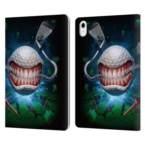 Tom Wood Monsters Golf Ball Leather Book Wallet Case Cover For Apple iPad Air 11 2020/2022/2024/2025/2026