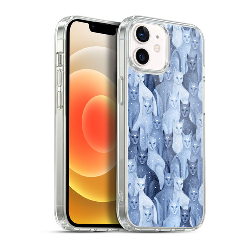 Episodic Drawing Pattern Cats Soft Gel Case for Apple iPhone 12 / iPhone 12 Pro & MagSafe