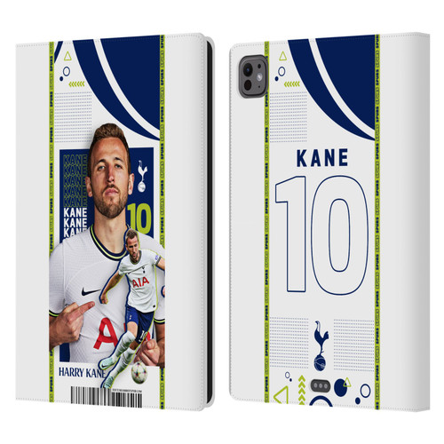 Tottenham Hotspur F.C. 2022/23 First Team Harry Kane Leather Book Wallet Case Cover For Apple iPad Pro 11 M4/M5 2024/2025