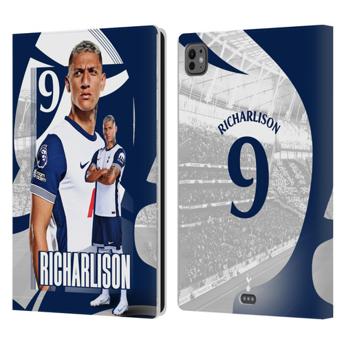 Tottenham Hotspur F.C. 2024/25 First Team Richarlison Leather Book Wallet Case Cover For Apple iPad Pro 11 M4/M5 2024/2025