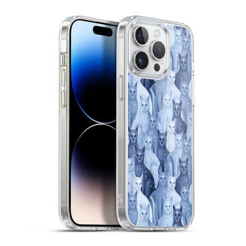 Episodic Drawing Pattern Cats Soft Gel Case for Apple iPhone 13 Pro Max & MagSafe