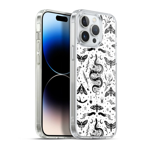 Episodic Drawing Pattern Flash Tattoo Soft Gel Case for Apple iPhone 13 Pro Max & MagSafe