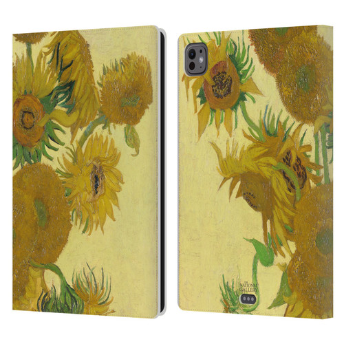 The National Gallery Art Sunflowers Leather Book Wallet Case Cover For Apple iPad Pro 11 M4/M5 2024/2025