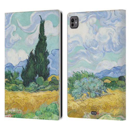 The National Gallery Art A Wheatfield With Cypresses Leather Book Wallet Case Cover For Apple iPad Pro 11 M4/M5 2024/2025