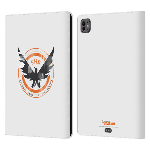 Tom Clancy's The Division Key Art Logo White Leather Book Wallet Case Cover For Apple iPad Pro 11 M4/M5 2024/2025