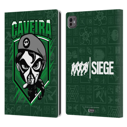 Tom Clancy's Rainbow Six Siege Chibi Operators Caveira Leather Book Wallet Case Cover For Apple iPad Pro 11 M4/M5 2024/2025