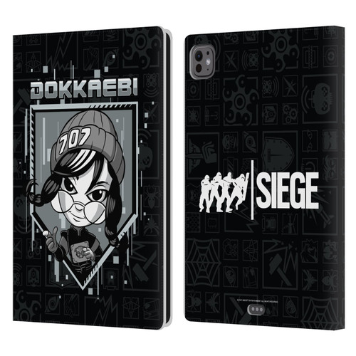 Tom Clancy's Rainbow Six Siege Chibi Operators Dokkaebi Leather Book Wallet Case Cover For Apple iPad Pro 11 M4/M5 2024/2025