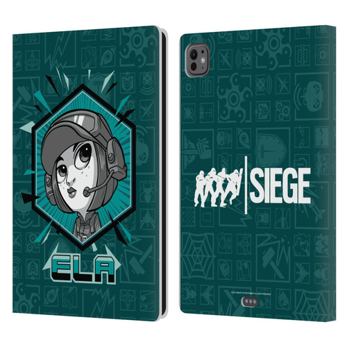 Tom Clancy's Rainbow Six Siege Chibi Operators Ela Leather Book Wallet Case Cover For Apple iPad Pro 11 M4/M5 2024/2025